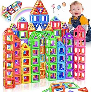 Magnetic Building Blocks, 40pcs Magnetic Building Blocks Set, Magnetic Tiles for 3 4 5 6 7 8 Years Old Boys Girls Toddlers Kids, Preschool Learning Educational Construction Toys
