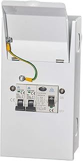 Metal Garage Mini Consumer Unit c/w 63a RCD and 2 MCBs (6a+20a)