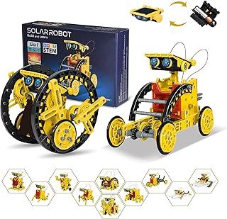 OMWay STEM 12-in-1 Solar Robot Toys, Science Kits for Kids Age 8,Building Experiment Engineering Robotics Kits,Christmas Birthday Gifts Toy for 9 10 11 12 13 14 Year Old Boys Girls