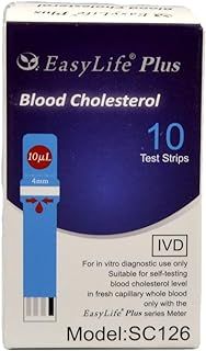 EasyLife Cholesterol Test Strips (10 Pcs/vial)