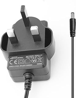 9V 1A DC Guitar Pedal Power Supply with 4.92ft Cord - Efficient Charging Solution for Electric Guitar Bass Effects Pedal Stompbox - Center Tip Negative, Sleeve Positive Design
