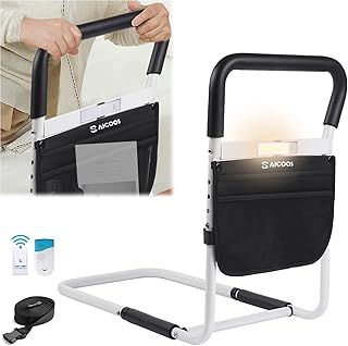 Bed Rails for Elderly Adults Safety - Bed Cane Bed Side Assist Rail for Seniors, Adjustable Bed Railings, Stable Guard Bedrail Hold up to 350 Lbs
