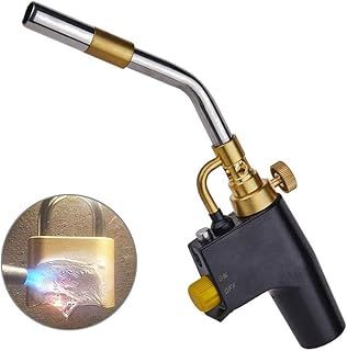 MAPP Propane Torch, Gas Torch Heavy Duty Plumbing Soldering Brazing Blow Torch for Welding, Paint Removal, Gas Cylinders Not Included