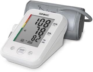 Duronic Blood Pressure Monitor Machine BPM150, CE Approved Automatic Upper Arm BP Heart Rate Detector Medically Certified with Cuff (22cm-42cm) - Reliable Health Monitoring for Home Use