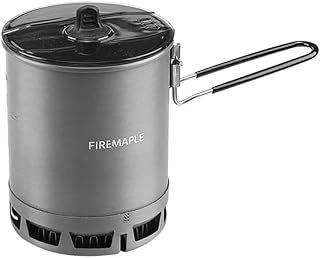 Fire-Maple 600ml G3 Petrel Ultralight Camping Pot Lightweight Outdoor High Efficiency Foldable Heat Exchanger Pot Portable for Hiking Travel (162g)