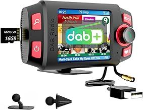 DAB/DAB+ Radio Adapter for Car Stereo, 2.4” LCD Display Portable DAB Radio Receiver with Bluetooth Handsfree FM Transmitter TF Play AUX Digital Car Radio Adapter