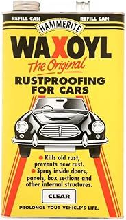 Hammerite Waxoyl Car Underseal and Rust Protection. The Original Rustproofing for Cars, Rust Inhibitor and Rust Converter for Classic Car Care. Waxoyl Clear 5L Refill Can