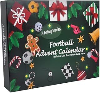 Sly Sippy Football Advent Calendar 2023 with 24 Exciting Gifts & Surprises| Advent Calendar with Game Board| 2023 Women’s World Cup Football Gifts for Football Fans | Christmas Gifts for Rugby Fans