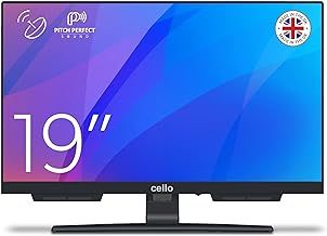 Cello C1924SH 19″ Digital LED Frameless TV with Freeview and Built In Satellite Receiver DVB-S2 Pitch Perfect Speakers with USB for recording from Live TV. Made In The UK New 2024