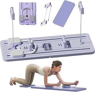 Upgraded Ab Roller Wheel Training Board with Elbow Support, Automatic Rebound Abdominal Board Core Trainer Ab Exercise Machine Home Workout Equipment