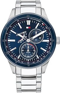 Tommy Hilfiger Analogue Multifunction Quartz Watch for Men with Silver Stainless Steel Bracelet - 1791640