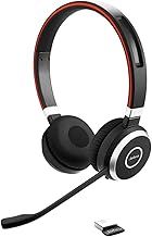 Jabra Evolve 65 SE Wireless Stereo Headphones - Bluetooth, Noise-Canceling Microphone, Long Battery Life, Dual Connectivity, MS Teams Certified, Supports Other Platforms - Black