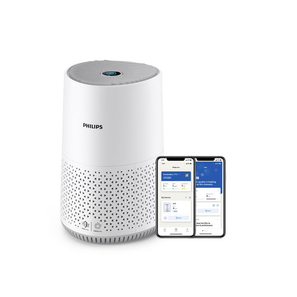 Philips Air Purifier 600 Series, HEPA, Covers 44m², App Control, White
