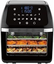 Hometronix Digital Air Fryer 12L Air Oven Low Fat Healthy Cooker 1800W Oil Free with Rotisserie for Baking Roasting Grilling Dehydrator