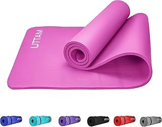 Yoga Mat | Multi-Purpose Extra Thick Foam Exercise Mats | Stretching, Resistance Workout & Therapy – Pilates, Home & Gym Equipment Accessory for Men Women Kids (183 x 60cm)