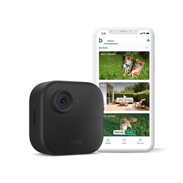 Blink Outdoor 4 camera – Wireless HD smart security camera, two-year battery life, enhanced motion detection, works with Alexa - Add-on camera only - IP65