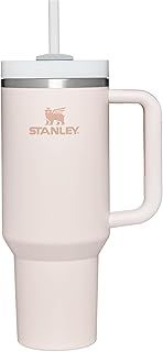 Stanley Quencher H2.0 Flowstate Tumbler 1.2L - Cold For 11 Hours - Iced For 48 Hours - Metal Water Bottle With Straw, Handle And Lid - Dishwasher Safe - Travel Mug For Cold Drinks - Rose Quartz