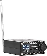 Full Band Radio Receiver AM FM SSB LSB USB Full Band Radio Scanner with Antenna MW SW Band Receiver ATS‑20 SI4732 USB Charging Black