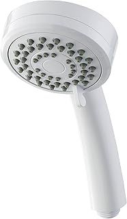 Triton Showers Showerhead | Bathroom Accessory | Water | 3 Spray Patterns | High Pressure Shower Heads | Lara | White Finish | Head Set | Shower Accessories