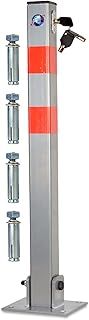 Crystals Heavy Duty Key Lockable Folding Parking Barrier Car Park Security Driveway Bollard Post Pole with 3 Keys (1)