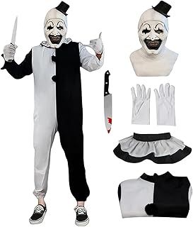 Art the clown costume Cosplay Halloween Bodysuit The Killer Clown Cosplay Costume Full Set