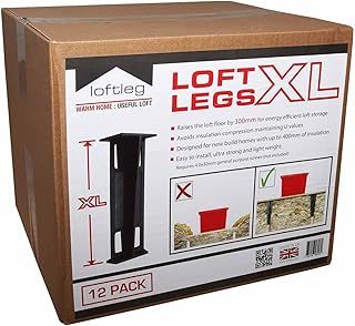 Loft Insulation Spacer, Raised Storage Boarding, loftlegs, Stilts, loft legs… (XL x 48)