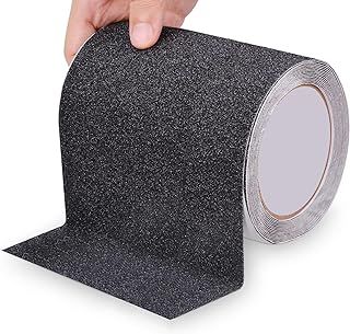 Anti Slip Tape for Steps, 15cm*5m, Anti Slip Adhesive Tape, Non Slip Tape Outdoor Waterproof, Heavy Duty Traction Tape, Prevent the Elderly, Children and Pets from Slipping, Black