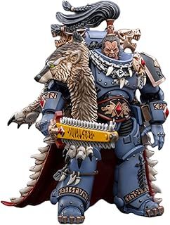 HiPlay JoyToy Warhammer 40K Collectible Figure: Space Wolves Ragnar Blackmane 1:18 Scale Action Figures JT2931