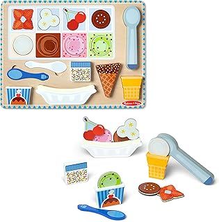 Melissa & Doug Wooden Play Puzzle 16pcs-Ice Cream MD31006