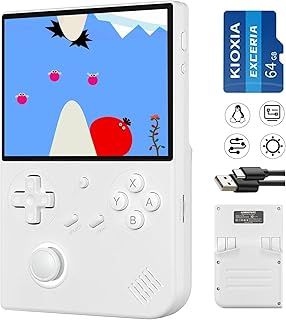 RG40XXV Handheld Game Console RG 40XXV 4.0'' IPS Screen with 64G TF Card Pre-Installed 5223 Games Supports 5G WiFi 4.2 Bluetooth Online Fighting,Streaming and HD Retro Emulator RG40XX