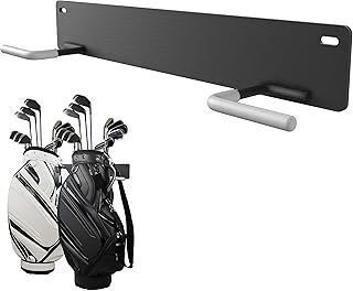 Golf Bag Wall Mount Rack,Durable Golf Storage Organizer,Golf Bag Storage Rack for Garage Wall,Golf Bag Hangers,Golf Club Wall Mount Rack,Blat Blat Golf Bag Organizer-All for Expand Storage Space