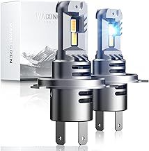 H4 LED Headlight Bulbs, 60W 26000LM 6500K Cool White for H4 Headlight Bulbs led, Halogen Replacement Bulb, Easy Installation, Pack of 2 (H4/9003/HB2)