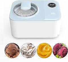 Sensio Home Icy Treats Ice Cream & Dessert Maker, Delicious Fast Ice Cream NO Pre Freezing Required, Gelato, Sorbet, Yoghurt In 40 Minutes with Recipes Included, Blue