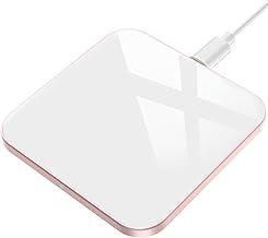 AGPTEK Wireless Charger, Qi-Certified 15W Max Fast Wireless Charging Pad Compatible with iPhone 16/15/14/13/12/12 Pro/11/XR/XS/X/8, for Samsung Galaxy S25/S24/S23/S22/S21/S20/S10, AirPods Pro, White