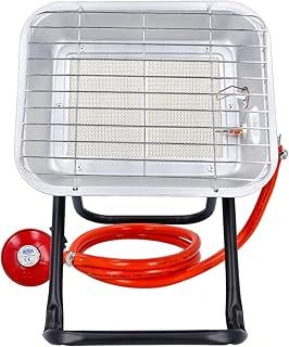 Portable Gas Heater 4.5 kW Piezo Ignition Suitable for Calor Gas, with Heating Area 20-60 sqm, 150cm Hose, Clip On Regulator, Free-Standing Propane Room Garage Warmer TOUGH MASTER