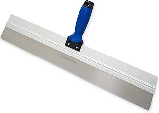 REFINA Skimming Spatula for Plasters, Renders, & Compounds - 24" (600mm) Plastering Spatula w/ 0.5mm Stainless Steel Skimming Blade & Ergonomic ‘T’ Handle - Levelling & Plastering Tools