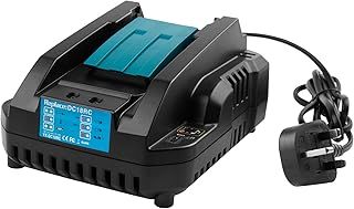 ARyee DC18RC 4A Fast Charger Compatible with Makita 14.4-18V LXT Batteries BL1860, BL1850, BL1840, BL1830, BL1820, BL1815, BL1440, BL1430, BL1415