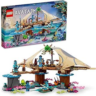 LEGO Avatar: The Way of Water Metkayina Reef Home 75578, Building Toy Set with Village, Canoe, Pandora Scenes, Neytiri and Tonowari Minifigures, Movie Set