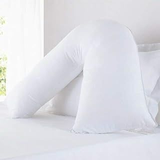 Orthopaedic V-Shaped Pillow Extra Cushioning Support For Head, Neck & Back
