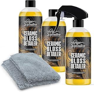 Ceramic Detailer Car Wax Gloss Spray Sealant Coating Vehicle Water Beading (3 x 500ml)