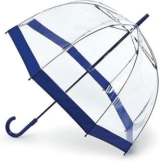 Fulton Birdcage One Women's Umbrella Navy Border One Size