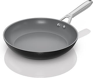 Ninja ZEROSTICK Ceramic Pro 30 cm Frying Pan, Scratch Resistant, Made PTFE-Free, All Hob Compatible, Black, CW30030UK