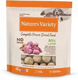 Natures Variety Dog Adult Freeze Dried Pure Whole Food Lamb 120Gm