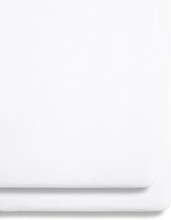 2 Pack Crib Fitted Sheets 44 x 80cm – White – Light, Breathable & Luxurious Jersey Cotton Made to Last & Designed to Fit SnüzPod Bedside Cribs