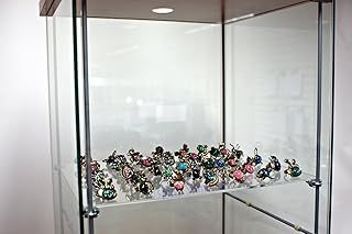 Display Stands Set of 4 Extra Acrylic Shelves with Brackets to Fit I kea De tolf Cabinet (DSA/IK-x4FBA)