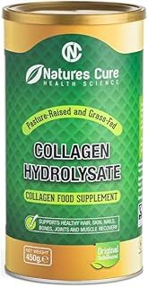 Premium Hydrolyzed Collagen Powder - Unflavored Halal Certified Supplement for Joint Health - 450g Can of Bovine Hides Collagen Peptides