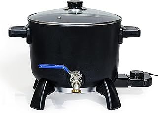 Wax Melter for Candle Making, 6L Large Wax Melting Pot with Spout for Soy Wax Soap Base Candle Making Supplies Easy Pour & Non-Stick & Temps - UK Plug