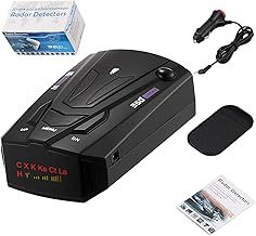Mcflash Speed Camera Detector, Mcflash Radar Detector Car, Dc 12v Long Range Radar Detector with 360 Degree Protection, Car Speed Camera Detector with Voice Alerts Speed Camera Alerts (Black)
