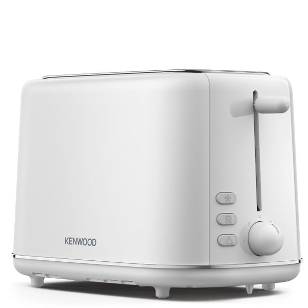 Kenwood Abbey Lux Toaster, 2 Slot Toaster, 7 Browning Settings, Reheat, Defrost and Cancel Functions, Pull Crumb Tray, Cord Storage, 800 W, TCP05.A0WH, White