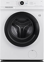 Midea MF10EW80BA Freestanding Washing Machine,8kg Load,1400 RPM,Quick Wash,Steam Care,Add Garment,BLDC Motor,White